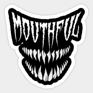 MOTHFUL WHITE Sticker